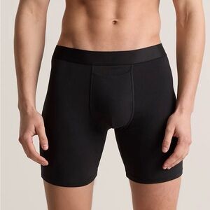 Quince Organic Cotton Boxer Briefs for Men Black